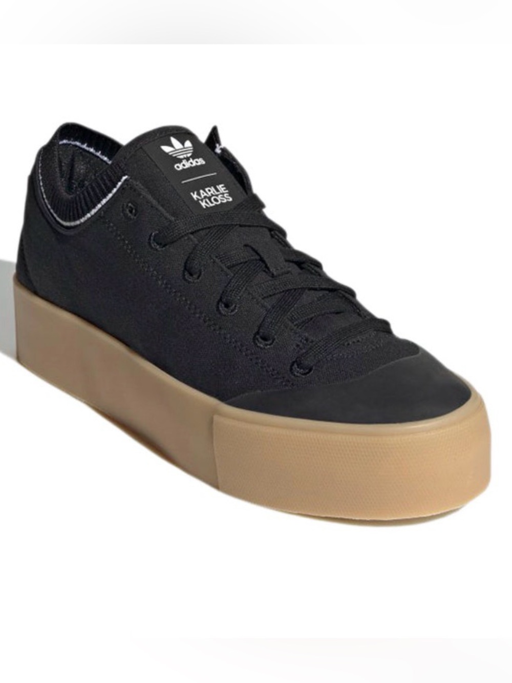 Adidas x Karlie Kloss Sneakers Womens 8 Black Gum Platform Shoes GY1298